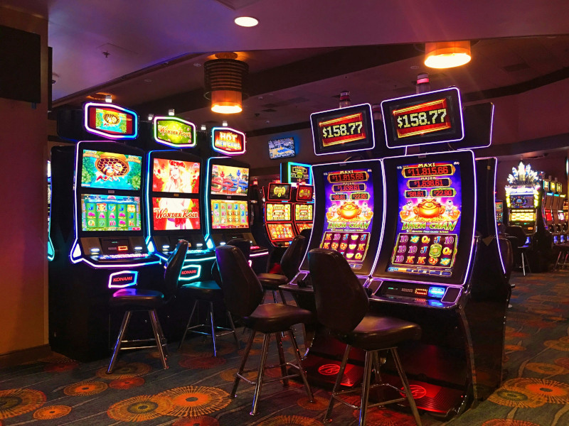 casino gaming floor with slot machines